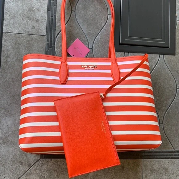 kate spade | Bags | Kate Spade All Day Sailing Stripe Large  display picture 1
